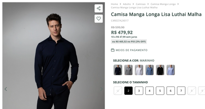 Camisa Brooksfield - NOVA