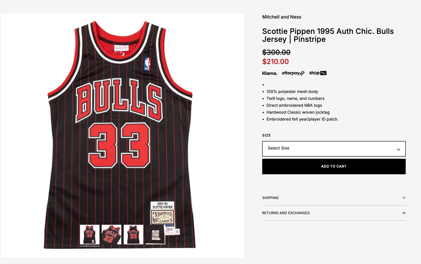 (NBA) Chicago Bulls Jersey - Scottie Pippen #33