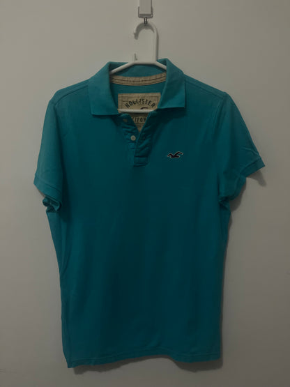 Polo Hollister - Azul Clássico - NOVA