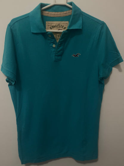 Polo Hollister - Azul Clássico - NOVA