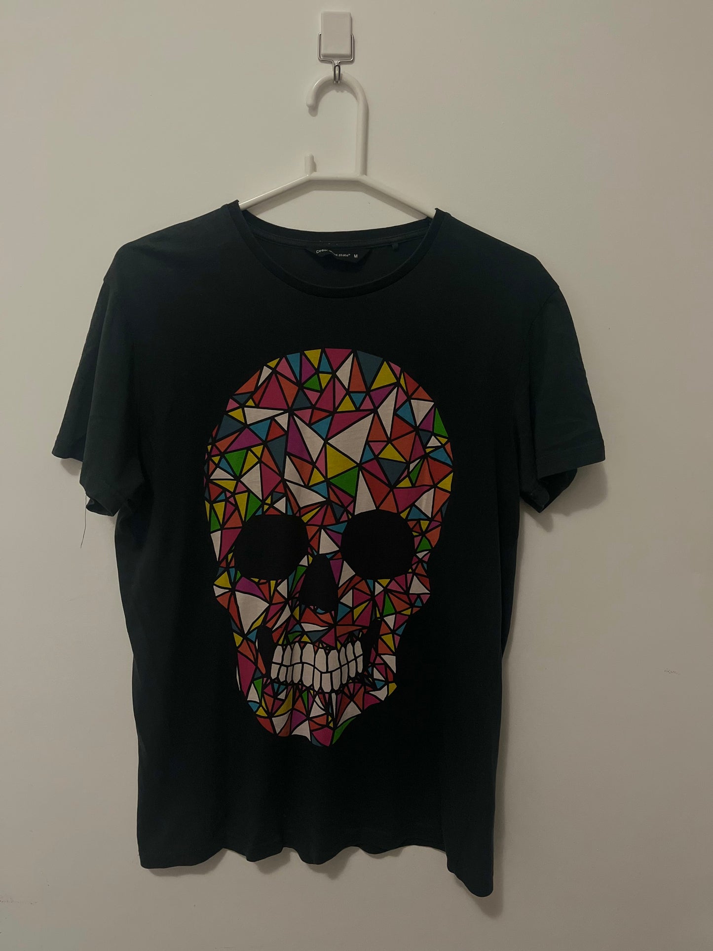 Camiseta Caveira - Colorida
