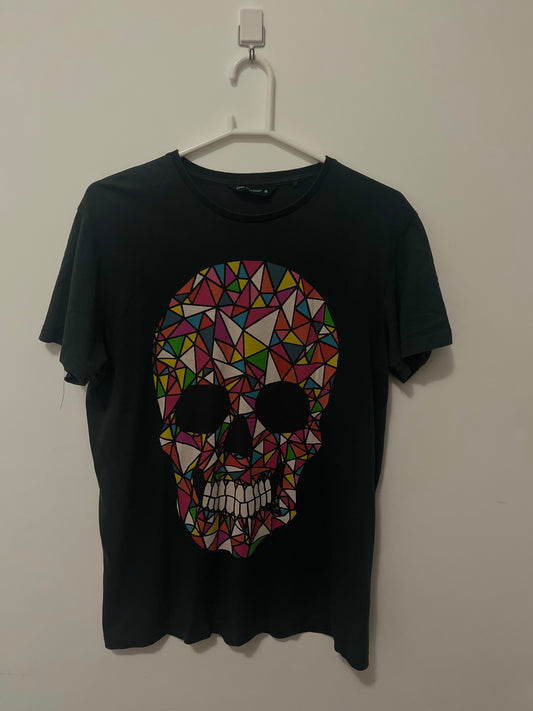 Camiseta Caveira - Colorida