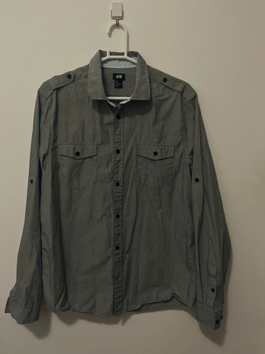Camisa H&M - Cinza
