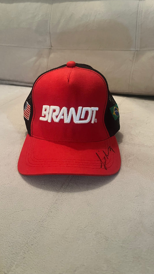 (Automobilismo) Boné NASCAR - Miguel Paludo AUTOGRAFADO