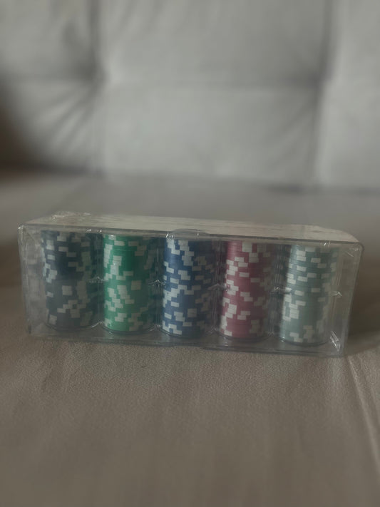 Conj. 100 Fichas de Poker - LAS VEGAS