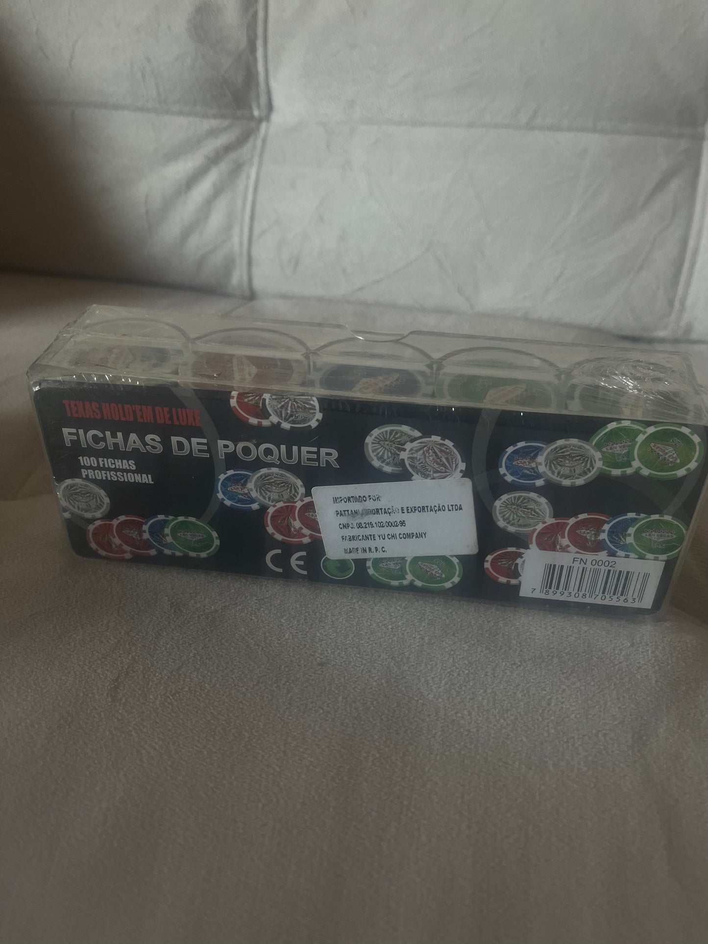 Conj. 100 Fichas de Poker - LAS VEGAS